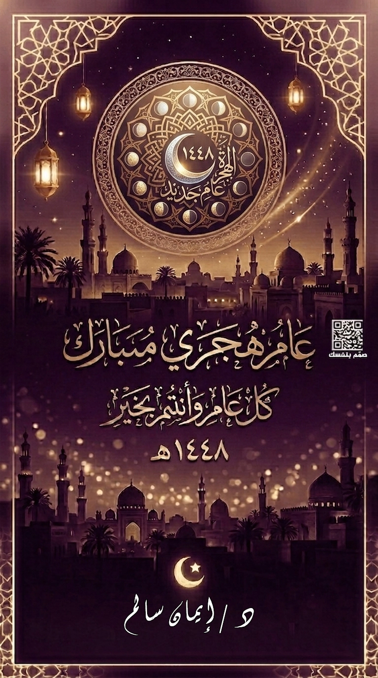  تصميم تهنئة هجري بالاسم
